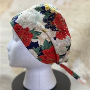 Floral Scrub Cap